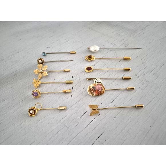 Vintage Lot of 12 Lapel Pins - Picture 2 of 6